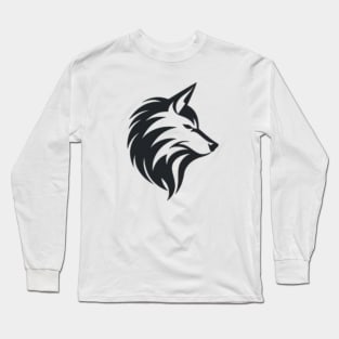 Frost Moon Wolf Shadow Long Sleeve T-Shirt